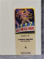 1997 BREEDERS CUP CLUB HOUSE TICKET