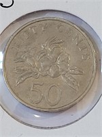 1995 SINGAPORE 50¢ COIN