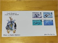 "WHALE & DOLPHIN DEFINITIVE" OFFICIAL1st DAY COVER