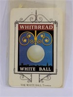 WHITBREAD CARD "THE WHITE BALL" TIVERTON