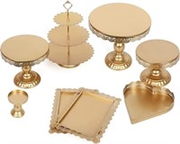 NEW $125 Gold Cake Stand Set