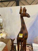 3 Wood Giraffes tallesst 24"