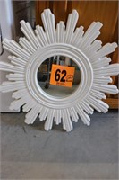 White Sunburst Mirror