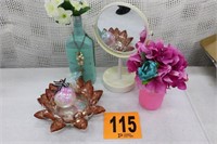 Candle Holder, Mirror & Miscellaneous