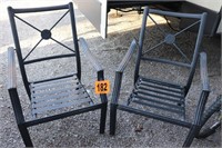 (2) Aluminum Outdoor Chairs (BUYER RESPONSIBLE