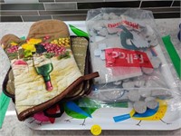 SERVING TRAY, OVEN MITT, FURNITURE PADS, etc.