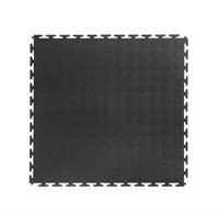Black Rubber Interlocking Modular Flooring Tiles