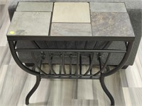 3Pc UNIQUE STONE TABLE COFFEE & SIDE TABLE SET