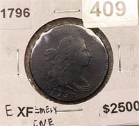 1796 Draped Bust Large Cent XF