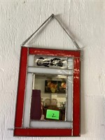 Coca Cola Stained Glass Mirror