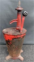 Vintage Hand Crank Grease Pump (Red)