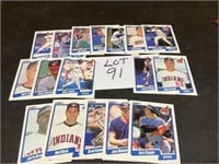 1990 Fleer Baseball Cards Cleveland Indians