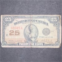 1923 Dominion of Canada $0.25