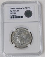 RGS AU DETAILS 1949 CANADA 50 CENTS