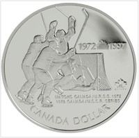 1997 Canada 1972 Hockey Series Proof Silver Dollar