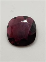 CERT 5.60 Ct Faceted Pyrope Garnet, Cushion Shape,