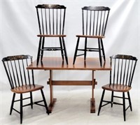 Vintage Hitchcock Dining Set w/ 4 Chairs