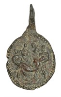 Spain 1600s Roman Catholic Religious Medal Pendant