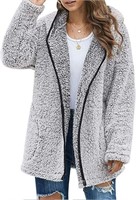 NEW $60 (S) Womens Fleece Hooded Coat