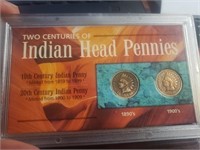 Indian Head Pennies 1895 And 1905 .(P88)