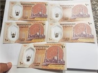5 Egypt 10 Pounds First Polymer Note of Egypt UNC