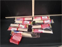(9) Tipshepping Small American Flags, 10ct