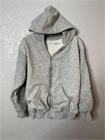 Vintage Waffle Knit Lined Hoodie Made in UsA