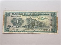 Guatemala 1 peso,9 January 1963 Fine