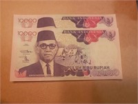 Indonesia 10000 Rupiah 1992 X2 Consecutive RR9 UNC
