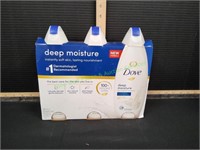 24oz Dove Deep Moisture Body Soap 3Pk