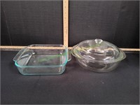 Pyrex 2Qt Casserole Dish with Lid & 8x8 Bake Ware