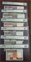 Kuwait set of 6 notes 1994  , All Same SN 80