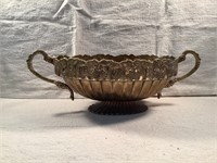 Large Brass Bowl - 2 handles