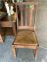 Antique Mission Chair - Rush Seat