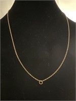 10K Yellow Gold Rope stamped Chain