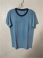 Vintage Blue Heathered Ringer Shirt