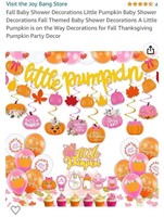 fall little pumpkin baby shower decorations