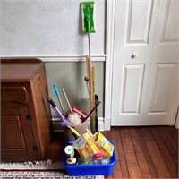 Cleaning Supplies, Yard Sticks & Asst