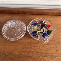 Glass Candy Décor & Candy Dish with Lid