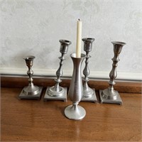 Pewter Candle Sticks