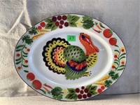 Enamel Turkey Platter