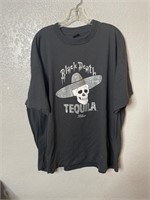 Vintage Black Death Tequila Drink In Peace Shirt