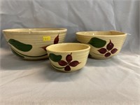 Three Watt Ware Mixing Bowls