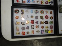FRAME OF (40) VFW PINS