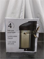 4 Pack Solar Post Accent Lights (Box Damaged)