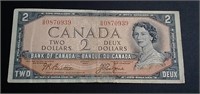 1954 Canada Devils Face $2 Banknote