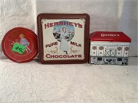 3 Hershey's Chocolate TIns