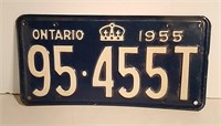 1955 Ontario License Plate