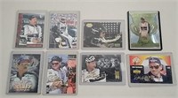 Eight Dale Earnhardt Cards