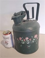Tole Painted Metal Fuel Can